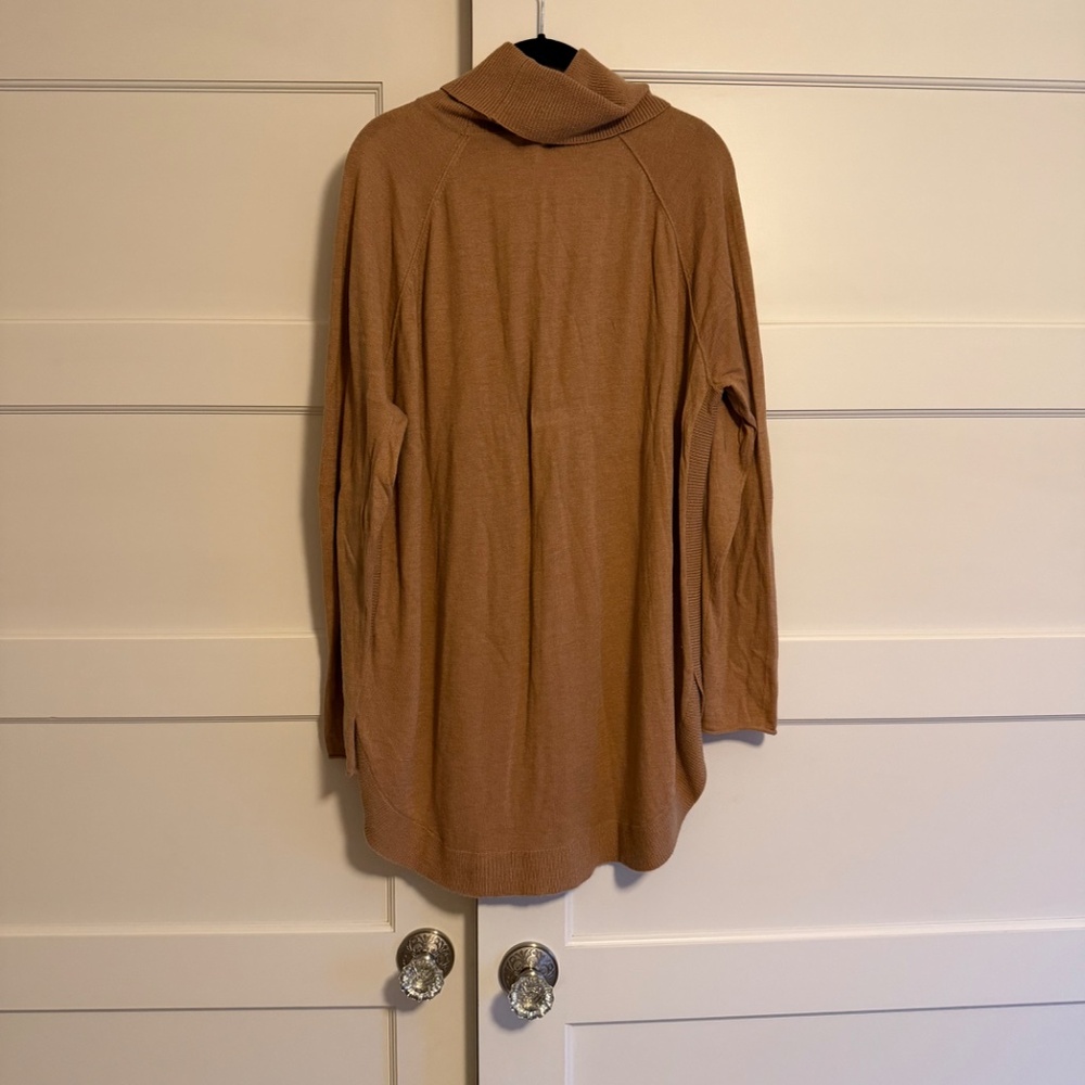 Brown/Tan Caslon Tunic Sweater- Size L